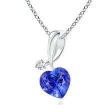 Real Royal Blue Sapphire Precious Stone Pendant – main view