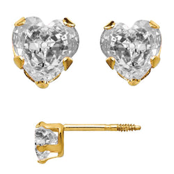 Timeless Fine Diamond Stud Earrings 7 ct – 14K Yellow Gold