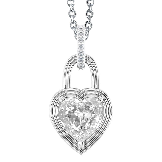 Natural Brilliant Diamond Drop Pendant – main view