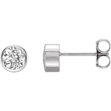 Authentic Diamond Drop Earrings – front view