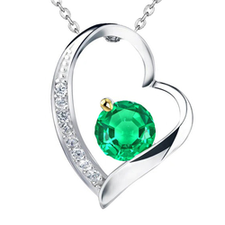 Colombian Emerald Precious Stone Pendant – GIA-Certified 2 ct 14