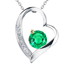 Sophisticated Colombian Emerald Precious Stone Pendant 2 ct – main view
