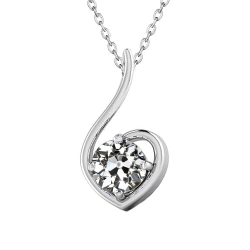 Earth-Mined Brilliant Diamond Pendant – main view