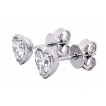 Heart Cut Lab Grown Diamonds 1.50 Carat White Gold Stud Earring