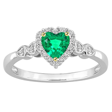 Colombian Emerald Gemstone Ring 1-ct 14 Karat Two Tone Gold – main view