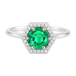 Colombian Emerald Precious Stone Ring 2.50 ct F/VS1 – 14 Karat