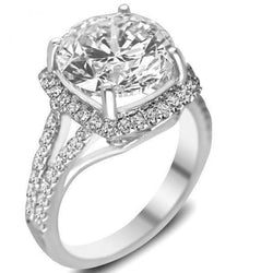 Hidden Halo Real Diamond Anniversary Ring New