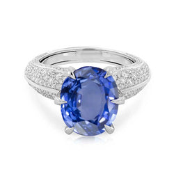 High Quality Sapphire And Diamond Ring