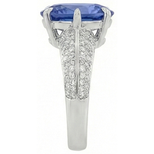 High Quality Sapphire And Natural Earth Mined DIAMOND ( NOT LAB GROWN ) Ring