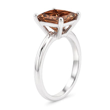 Huge Champagne Radiant Cut 3 Ct Genuine Natural Earth Mined Diamond Gemstone Engagement Ring