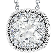 Huge Halo 9 Carat Genuine Diamond Pendant