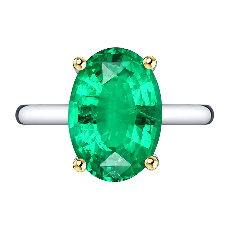 Brilliant Emerald Gemstone Ring 5 ct – main view