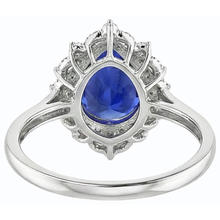 Huge Sapphire Natural Earth Mined Diamond Ring