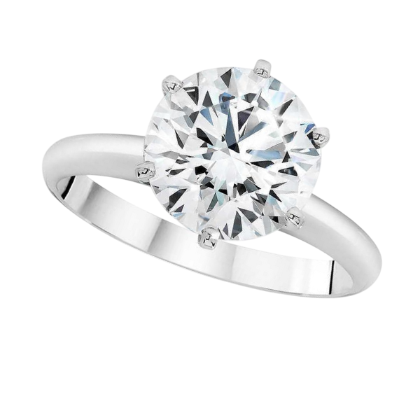 2 Carat 14K Gold Round Natural Real Diamond ( Not Lab Grown ) Ring