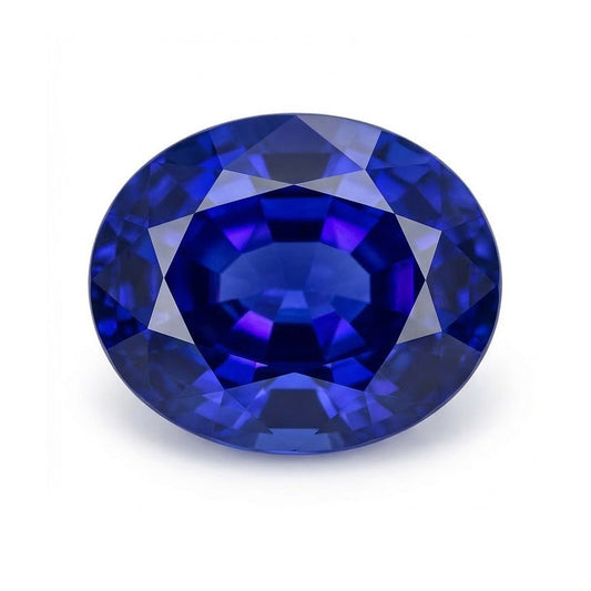 IGI CERTIFIED Loose Ceylon Color Blue Sapphire Approx. 7 Carats Oval Cut Gemstone