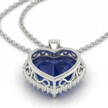Shimmering Stone Pendant Necklace 4 ct – profile view