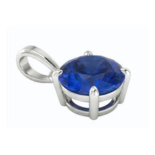 Refined Stone Pendant Necklace 3 ct – angle view