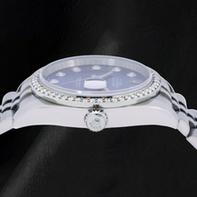 Rolex 16200 Datejust  36mm Blue Diamond Dial Stainless Steel Watch