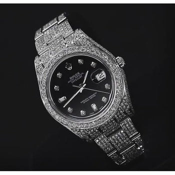 Rolex  Watch Black Dial Ss