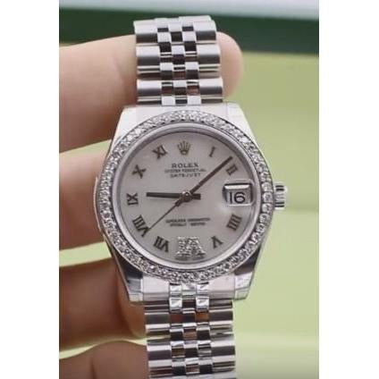 Custom Diamond Bezel Midsize Dj Rolex