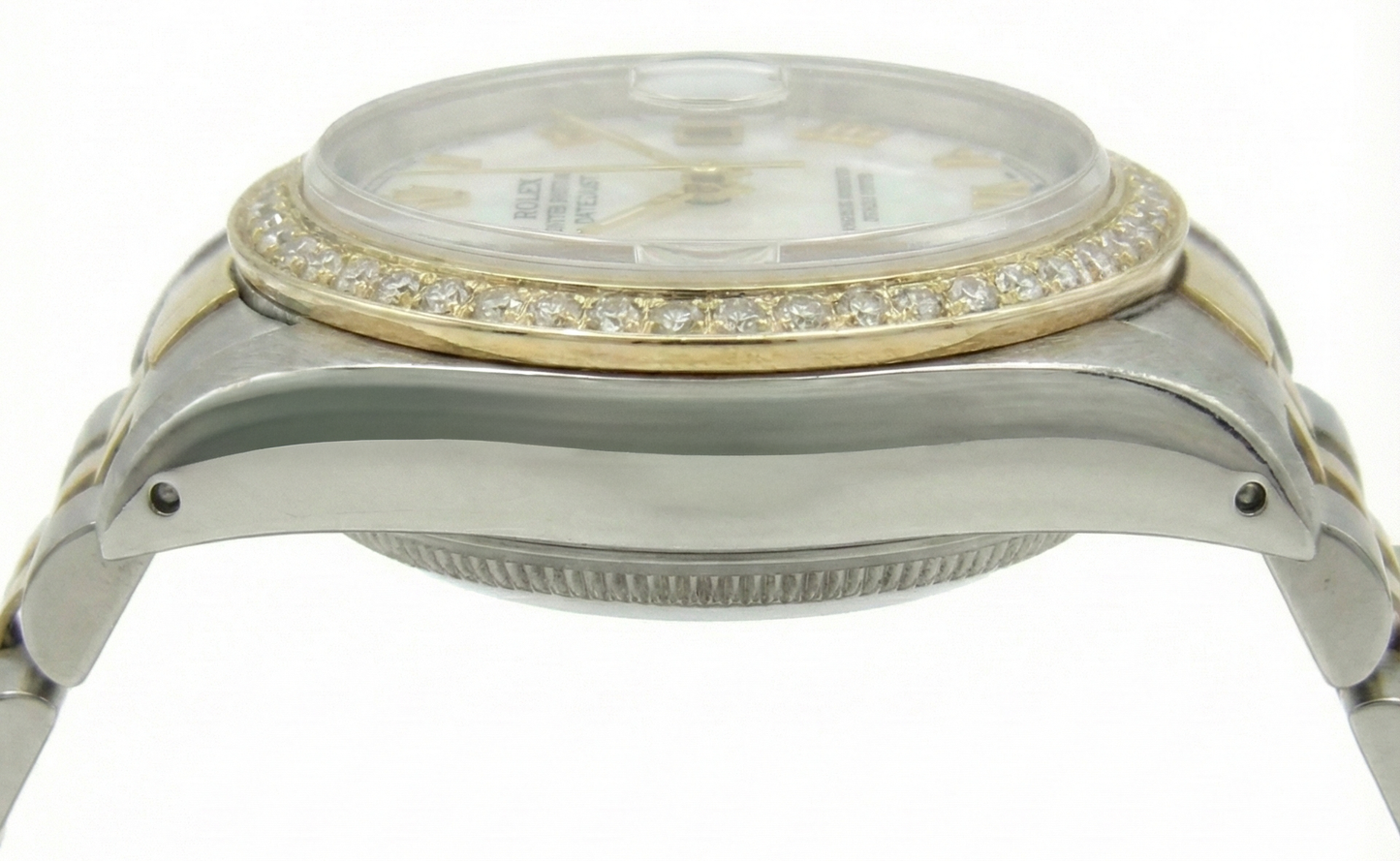 Jubilee Bracelet Ss & Gold Roman Dial Rolex Date Just Women Watch