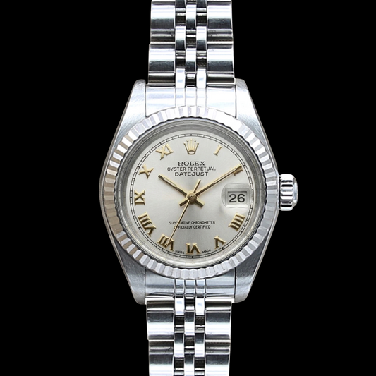 Jubilee Bracelet Ss Ladies Rolex Datejust Watch  Roman Dial Rolex