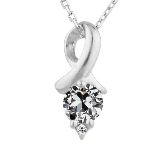 Diamond Pendant 2-ct 14K White Gold – main view