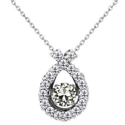Brilliant Diamond Pendant Necklace 4.50 ct F/VS1 – 14K White Gold