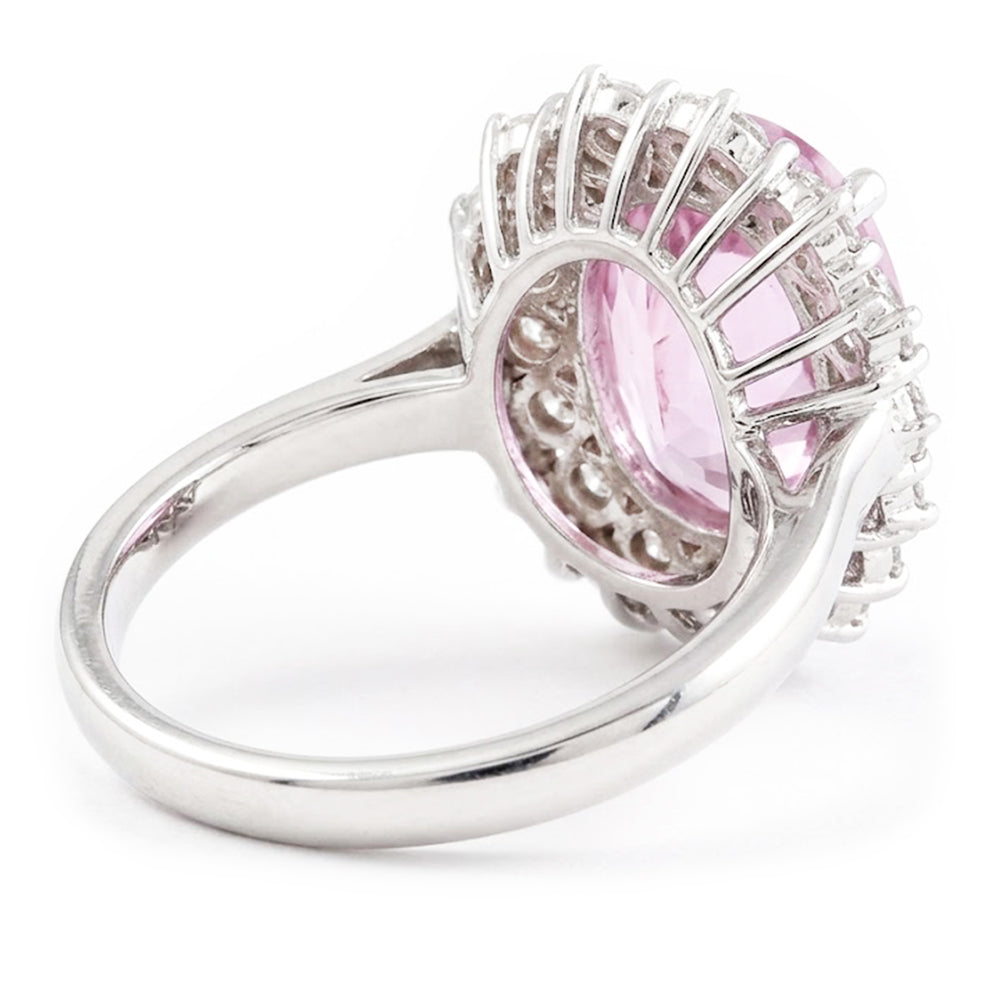 Kunzite Gemstone Engagement Ring