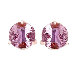 Kunzite Gemstone Stud Earrings