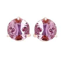 Kunzite Gemstone Stud Earrings