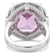 Kunzite Stone Natural Earth Mined Diamond Halo Ring