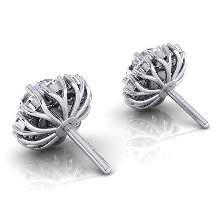 Ladies Genuine Diamond Studs With Jackets