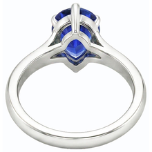 Ladies Jewellery Solitaire Pear Cut Ceylon Sapphire Ring 2 Carats