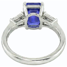 natural emerald sapphire 2.50ct ring side angle
