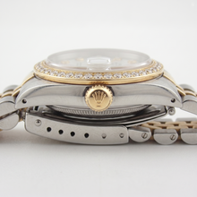 Natural Ladies Rolex Date-Just Watch Diamond White Dial Bezel