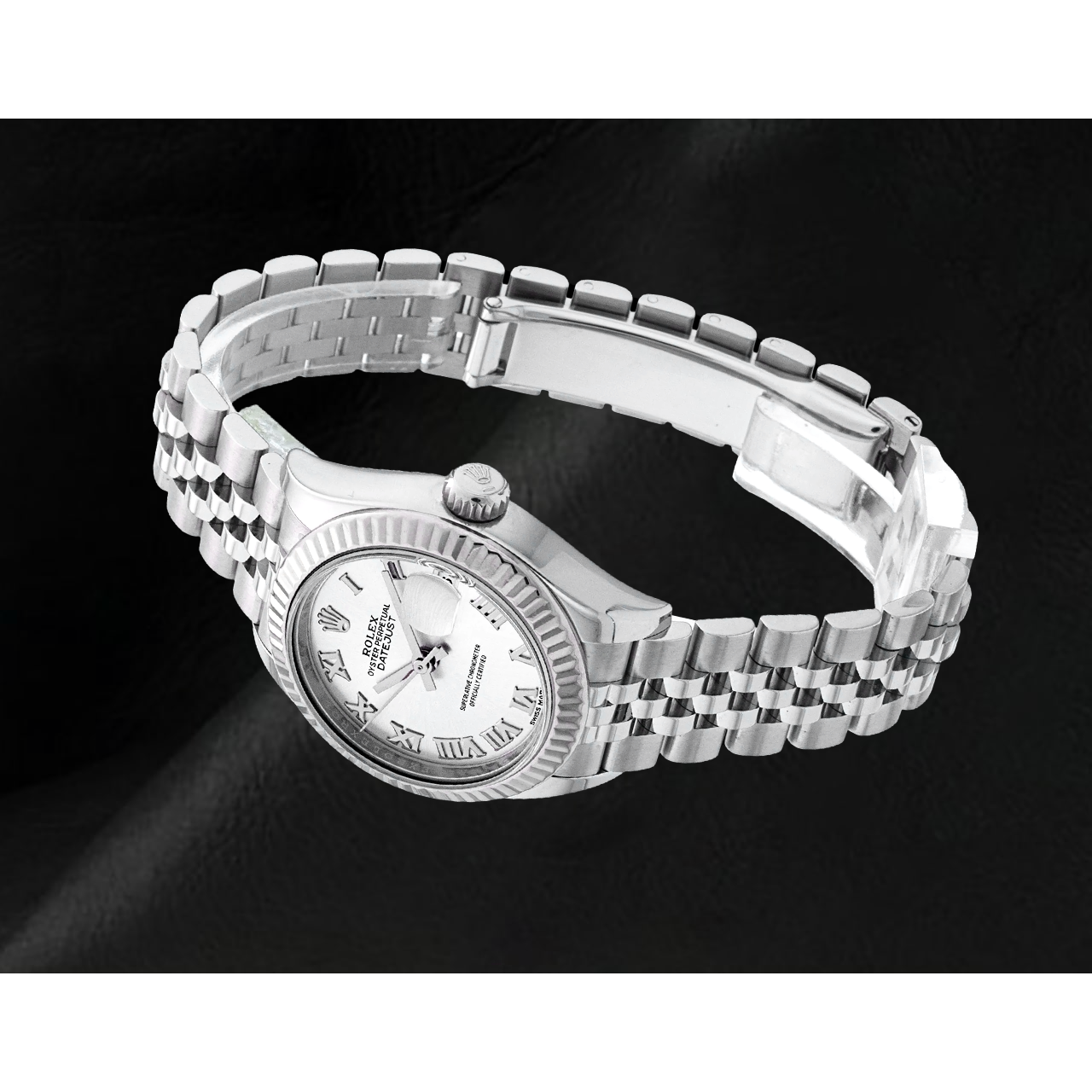 Ladies Rolex Date-just 31mm Silver Roman Dial Watch