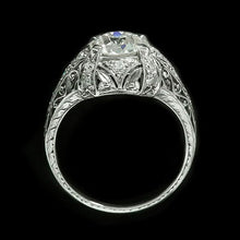 Ladies Round Old Cut Natural Earth Mined Diamond Ring Milgrain Antique Style 4.25 Carats