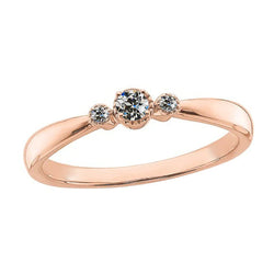 Ladies Round Old Cut Natural Earth Mined Diamond Three Stone Ring 1 Carat 14K Rose Gold