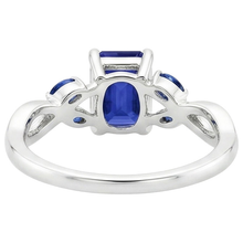 natural emerald sapphire 3.50ct ring side angle