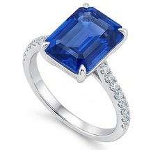 natural emerald sapphire 5ct ring side angle
