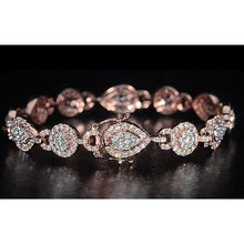 Ladies Tennis Bracelet 10 Carats Real Diamond Rose