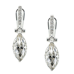 Bespoke Drop Earrings – Fine Diamond 4.50 ct | HarryChadEnt