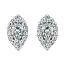 Drop Earrings 14K White Gold with Brilliant Diamond – main view