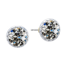 Stud Earrings 14 Karat White Gold with Brilliant Diamond – main view