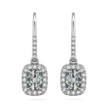 Real Brilliant Diamond Stud Earrings 1.50 ct 14K White Gold – main view