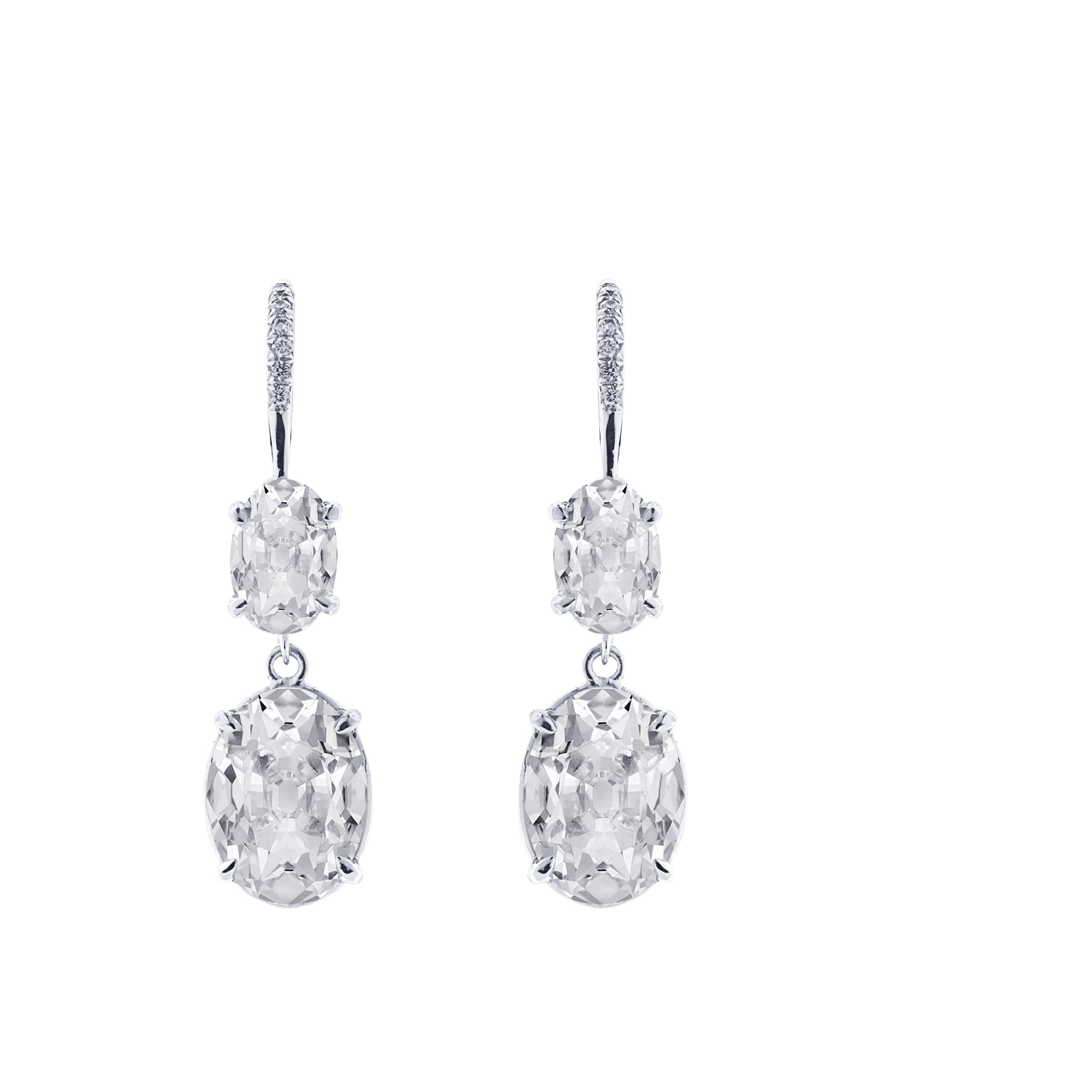 Sparkling Fine Diamond Earrings 1.50 ct – main view
