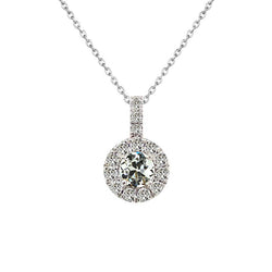 Halo 14K White Gold – Fine Diamond Old Mine Cut 2 ct