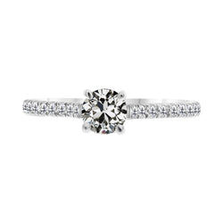 Luxurious Solitaire Ring with Accents – Fine Diamond 1 ct from