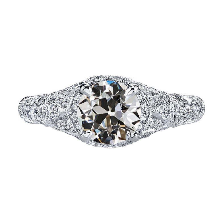 Diamond Bridal Ring 2-ct 14K White Gold – main view